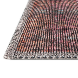 Washable Rust red and Beige 5' 3 x 5' 3 Sisu Octagon Area Rug Easy to Clean Stain Resistant & Durable Polyester Chenille Distressed Vintage Look Carpet for Sale at Rug Engine