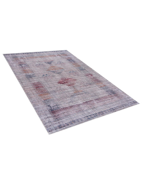 Washable Sandy and Ivory 7' 3 x 10' Sisu Rectangle Area Rug Easy to Clean Stain Resistant & Durable Polyester Chenille Distressed Vintage Look Carpet for Sale at Rug Engine