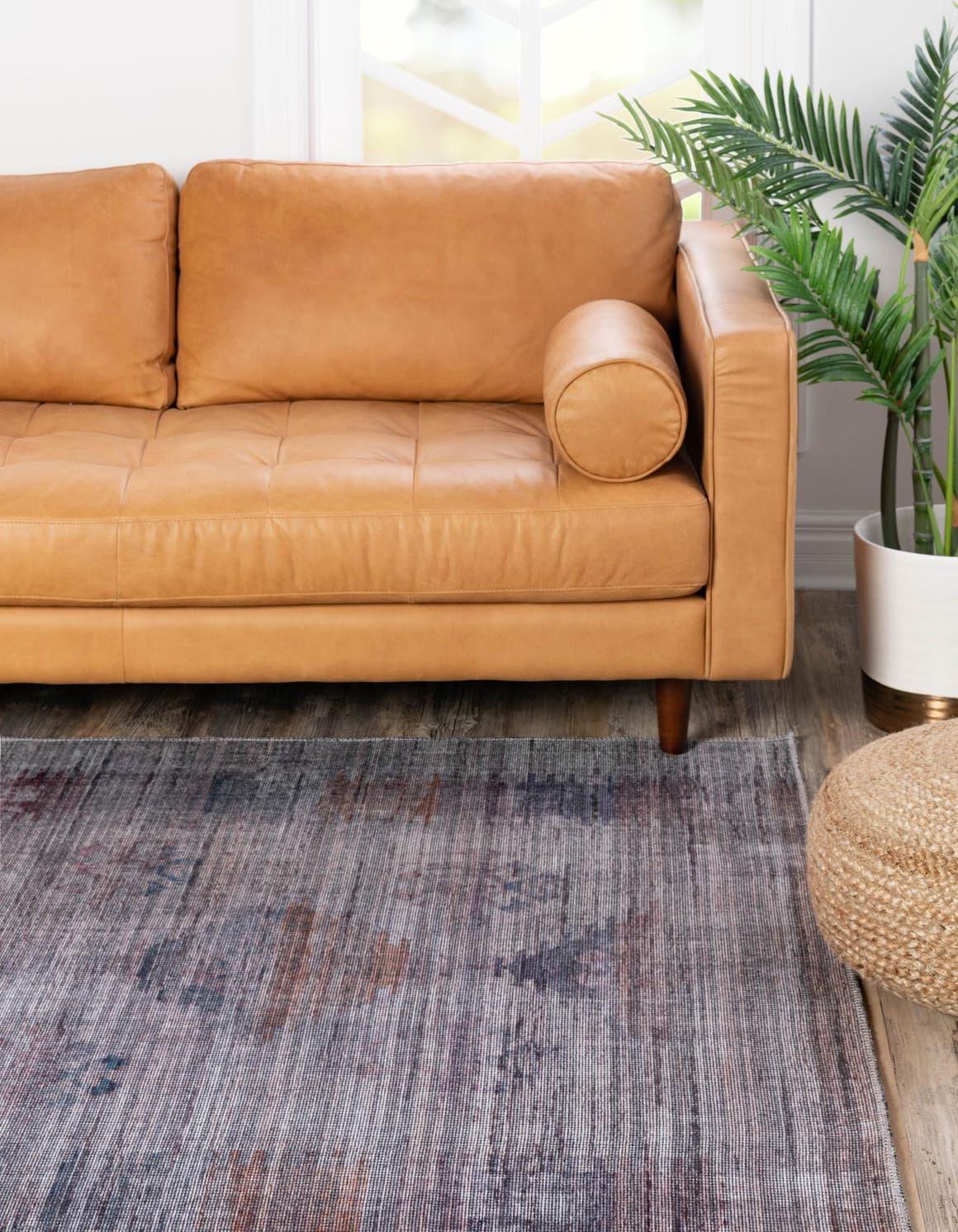 Washable Sandy and Ivory 3' 3 x 5' 3 Sisu Rectangle Area Rug Easy to Clean Stain Resistant & Durable Polyester Chenille Distressed Vintage Look Carpet for Sale at Rug Engine