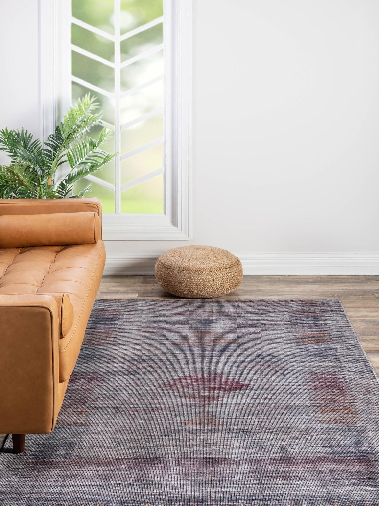 Washable Sandy and Ivory 3' 3 x 5' 3 Sisu Rectangle Area Rug Easy to Clean Stain Resistant & Durable Polyester Chenille Distressed Vintage Look Carpet for Sale at Rug Engine