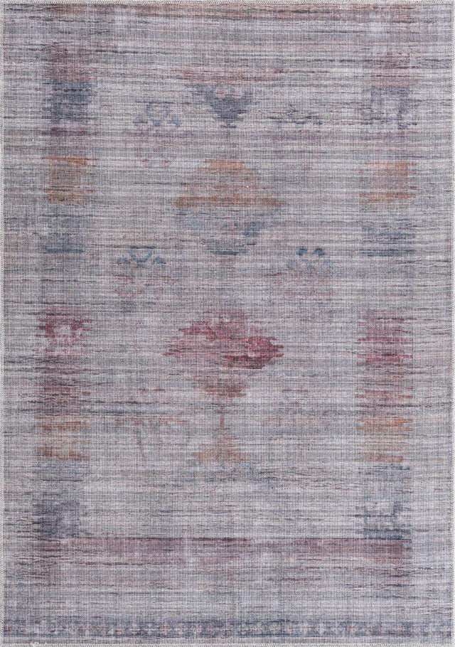 Washable Sandy and Ivory 5' 3 x 8' Sisu Rectangle Area Rug Easy to Clean Stain Resistant & Durable Polyester Chenille Distressed Vintage Look Carpet for Sale at Rug Engine