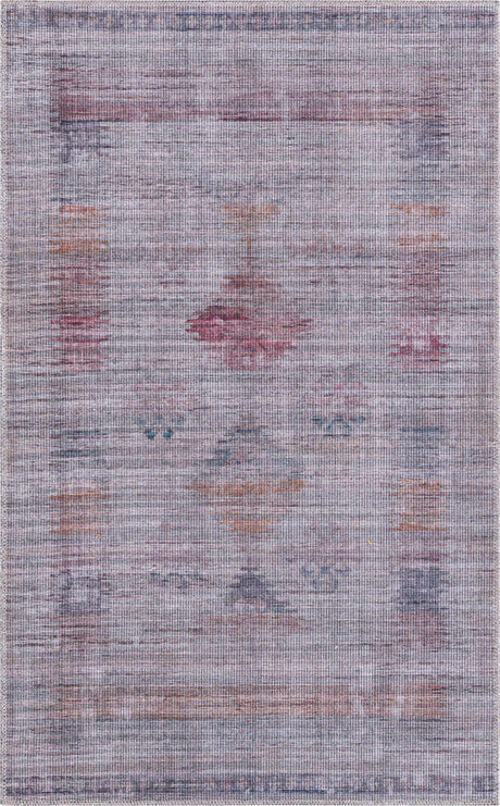 Washable Sandy and Ivory 3' 3 x 5' 3 Sisu Rectangle Area Rug Easy to Clean Stain Resistant & Durable Polyester Chenille Distressed Vintage Look Carpet for Sale at Rug Engine