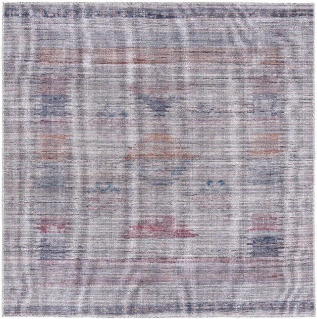 Washable Sandy and Ivory 5' 3 x 5' 3 Sisu Square Area Rug Easy to Clean Stain Resistant & Durable Polyester Chenille Distressed Vintage Look Carpet for Sale at Rug Engine