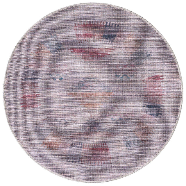 Washable Sandy and Ivory 3' 3 x 3' 3 Sisu Round Area Rug Easy to Clean Stain Resistant & Durable Polyester Chenille Distressed Vintage Look Carpet for Sale at Rug Engine