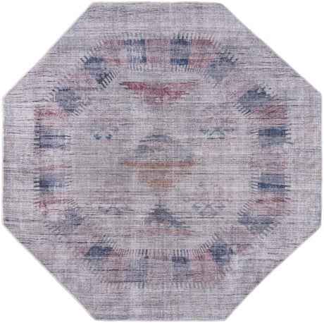 Sandy and Ivory 8' x 8' Sisu Washable Octagon Rug