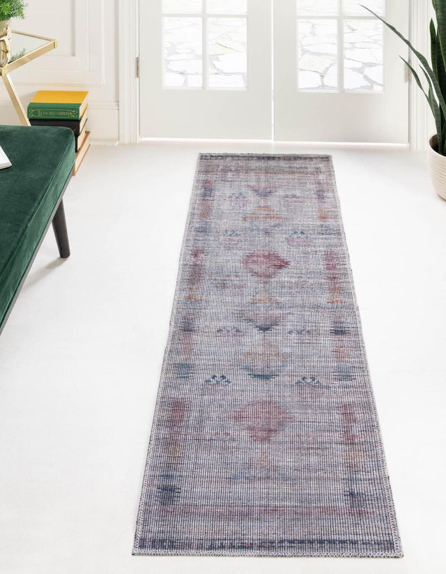 Washable Sandy and Ivory 2' x 5' Sisu Runner Area Rug Easy to Clean Stain Resistant & Durable Polyester Chenille Distressed Vintage Look Carpet for Sale at Rug Engine