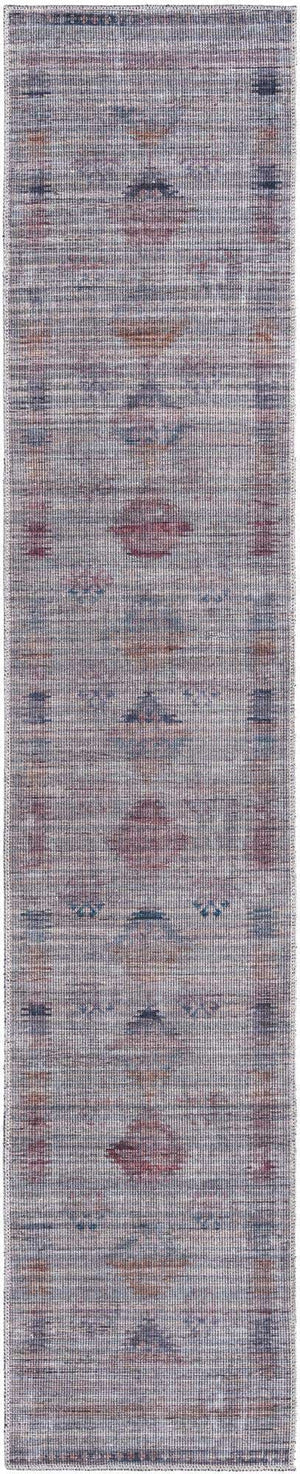 Washable Sandy and Ivory 2' x 10' Sisu Runner Area Rug Easy to Clean Stain Resistant & Durable Polyester Chenille Distressed Vintage Look Carpet for Sale at Rug Engine