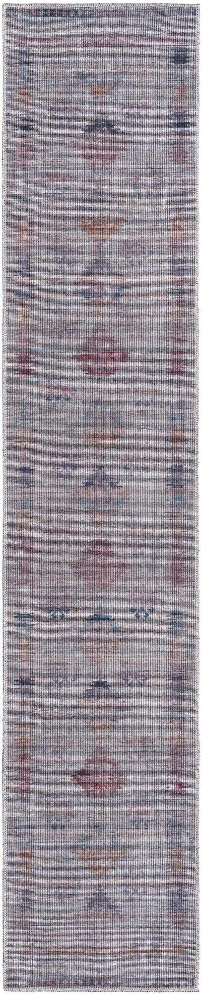 Washable Sandy and Ivory 2' x 10' Sisu Runner Area Rug Easy to Clean Stain Resistant & Durable Polyester Chenille Distressed Vintage Look Carpet for Sale at Rug Engine