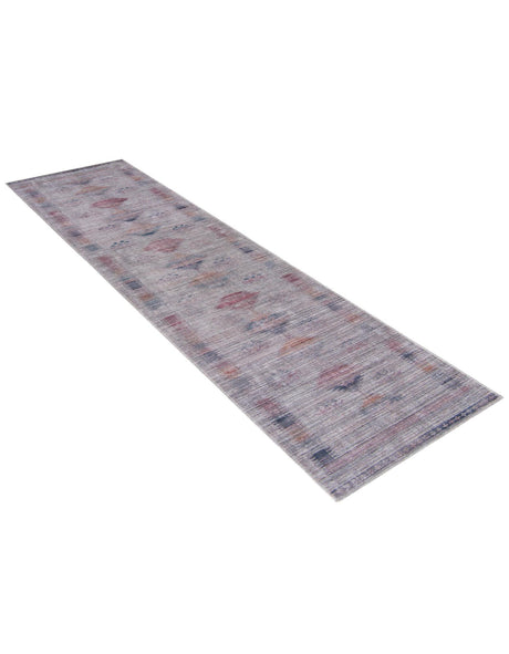 Washable Sandy and Ivory 2' 7 x 14' Sisu Runner Area Rug Easy to Clean Stain Resistant & Durable Polyester Chenille Distressed Vintage Look Carpet for Sale at Rug Engine