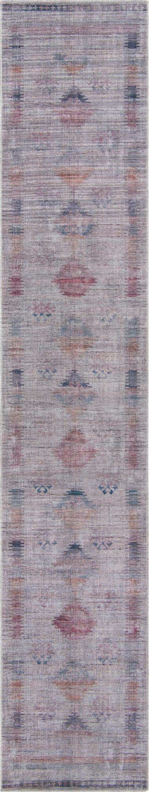 Washable Sandy and Ivory 2' 7 x 14' Sisu Runner Area Rug Easy to Clean Stain Resistant & Durable Polyester Chenille Distressed Vintage Look Carpet for Sale at Rug Engine