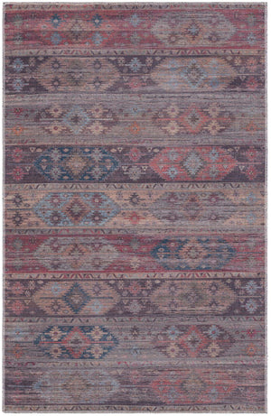 Washable Multicolor 3' 11 x 6' Sisu Rectangle Area Rug Easy to Clean Stain Resistant & Durable Polyester Chenille Distressed Vintage Look Carpet for Sale at Rug Engine