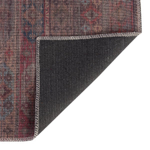 Washable Multicolor 7' 10 x 7' 10 Sisu Square Area Rug Easy to Clean Stain Resistant & Durable Polyester Chenille Distressed Vintage Look Carpet for Sale at Rug Engine