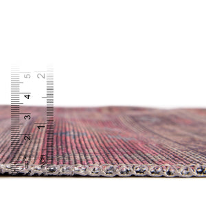 Washable Multicolor 7' 10 x 7' 10 Sisu Round Area Rug Easy to Clean Stain Resistant & Durable Polyester Chenille Distressed Vintage Look Carpet for Sale at Rug Engine