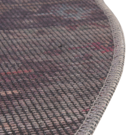 Washable Multicolor 3' 11 x 3' 11 Sisu Round Area Rug Easy to Clean Stain Resistant & Durable Polyester Chenille Distressed Vintage Look Carpet for Sale at Rug Engine