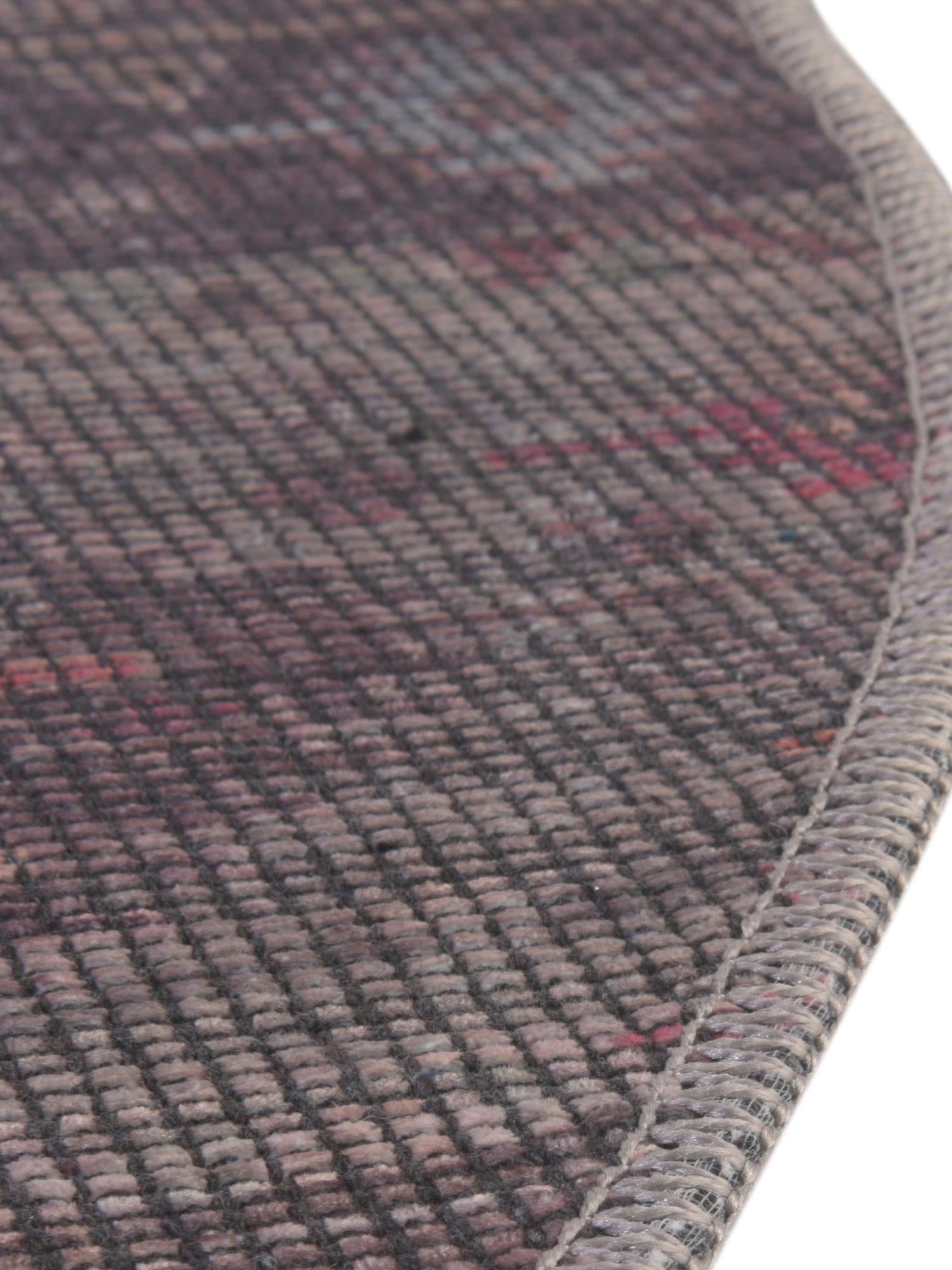 Washable Multicolor 7' 10 x 7' 10 Sisu Round Area Rug Easy to Clean Stain Resistant & Durable Polyester Chenille Distressed Vintage Look Carpet for Sale at Rug Engine