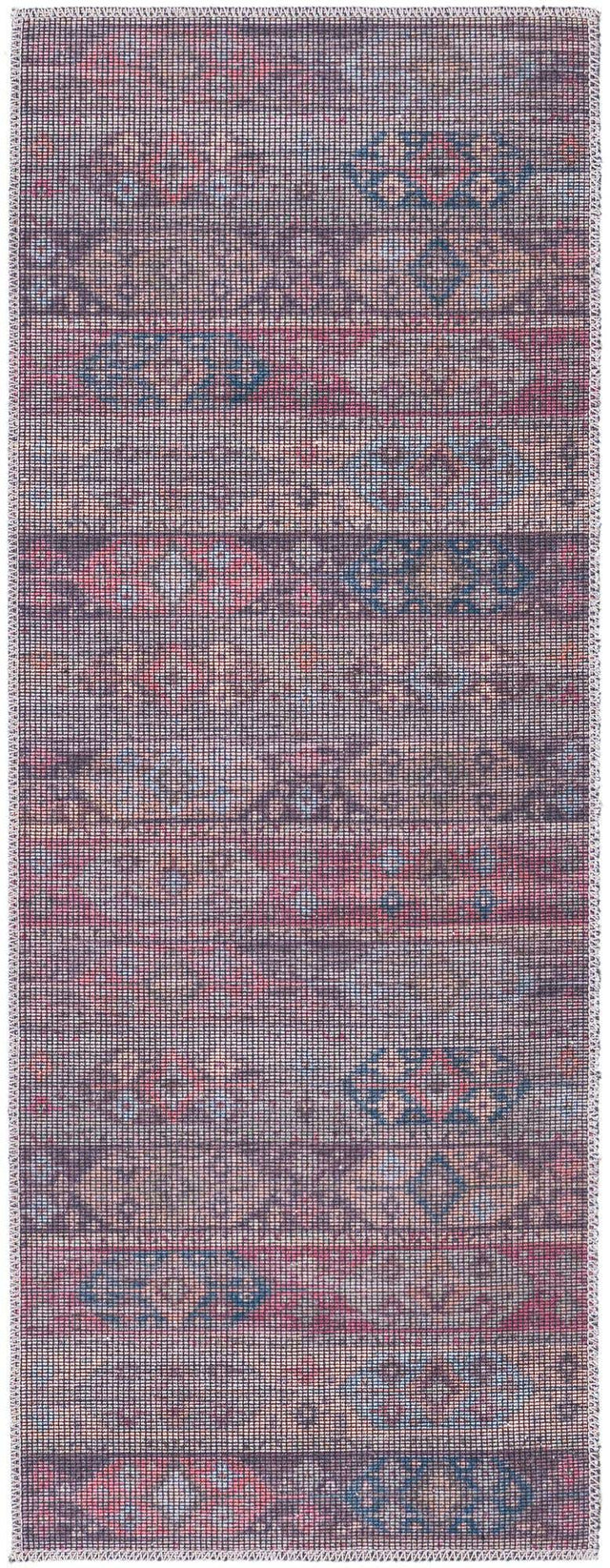 Washable Multicolor 2' x 5' Sisu Runner Area Rug Easy to Clean Stain Resistant & Durable Polyester Chenille Distressed Vintage Look Carpet for Sale at Rug Engine