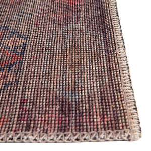 Washable Multicolor 2' 7 x 14' Sisu Runner Area Rug Easy to Clean Stain Resistant & Durable Polyester Chenille Distressed Vintage Look Carpet for Sale at Rug Engine