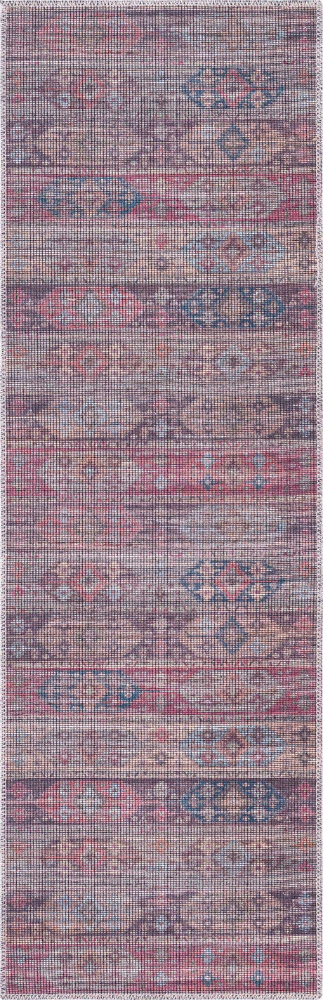 Multicolor 2' x 6' Sisu Washable Runner Rug