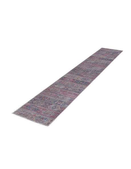 Washable Multicolor 2' x 8' Sisu Washable Runner Area Rug Easy to Clean Stain Resistant & Durable Polyester Chenille Distressed Vintage Look Carpet for Sale at Rug Engine