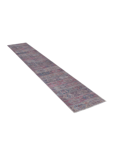 Washable Multicolor 2' x 8' Sisu Washable Runner Area Rug Easy to Clean Stain Resistant & Durable Polyester Chenille Distressed Vintage Look Carpet for Sale at Rug Engine