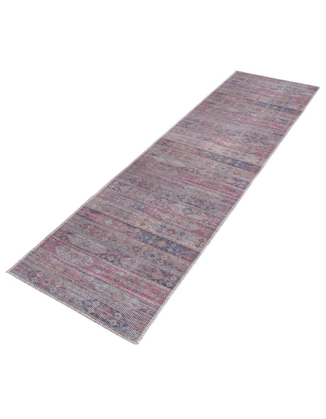 Washable Multicolor 2' x 10' Sisu Runner Area Rug Easy to Clean Stain Resistant & Durable Polyester Chenille Distressed Vintage Look Carpet for Sale at Rug Engine