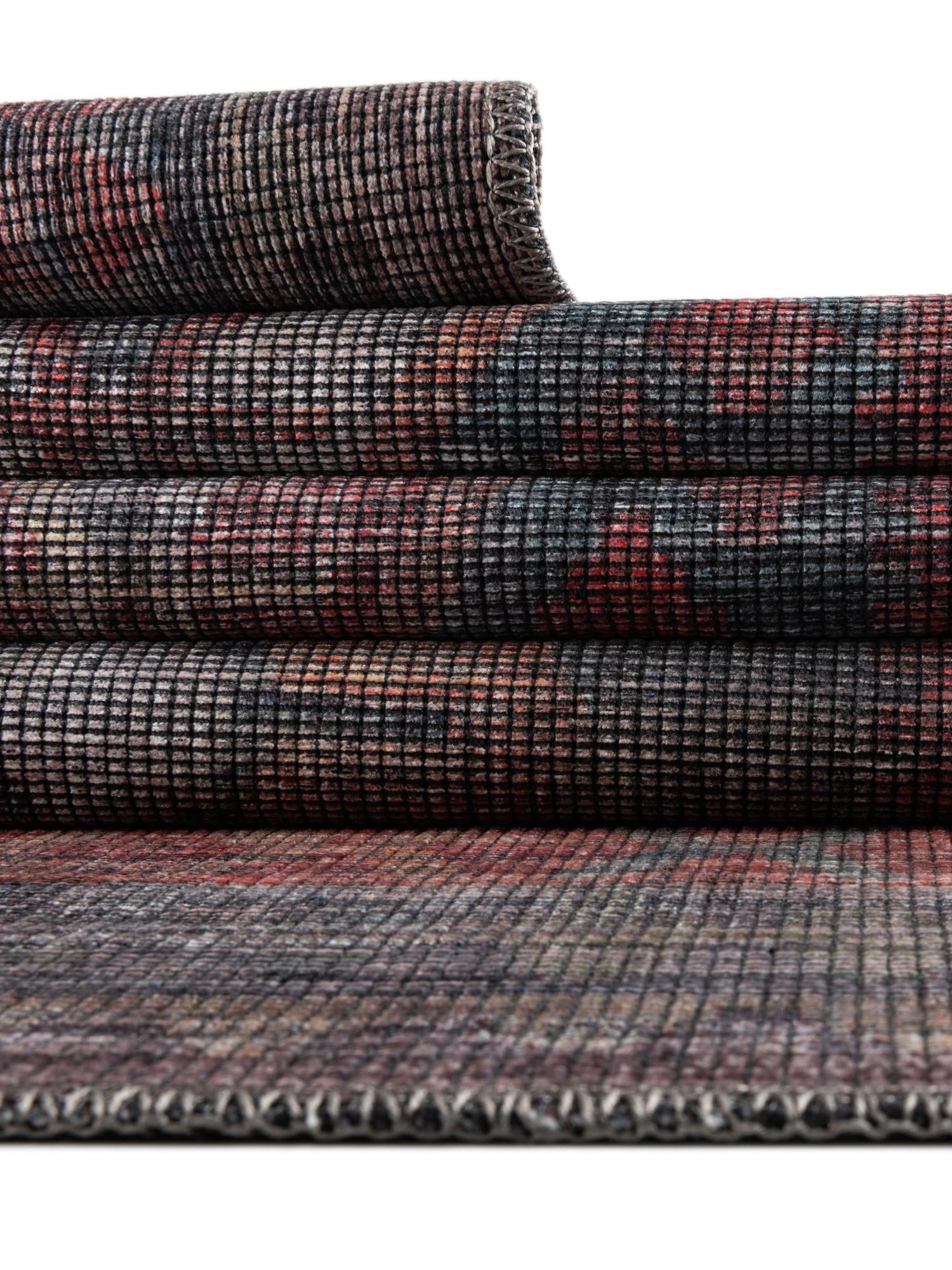 Washable Rust Blue 10' 6 x 13' Sisu Rectangle Area Rug Easy to Clean Stain Resistant & Durable Polyester Chenille Distressed Vintage Look Carpet for Sale at Rug Engine