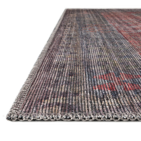 Washable Rust Blue 7' 3 x 7' 3 Sisu Square Area Rug Easy to Clean Stain Resistant & Durable Polyester Chenille Distressed Vintage Look Carpet for Sale at Rug Engine