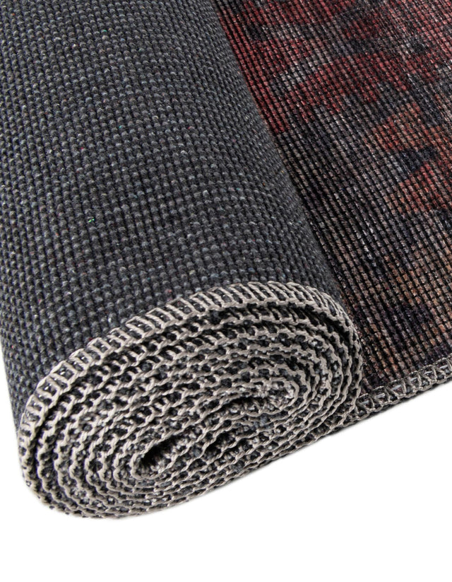 Washable Rust Blue 3' 11 x 3' 11 Sisu Round Area Rug Easy to Clean Stain Resistant & Durable Polyester Chenille Distressed Vintage Look Carpet for Sale at Rug Engine
