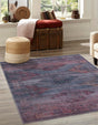 Washable Antique Blue 2' x 3' Sisu Rectangle Area Rug Easy to Clean Stain Resistant & Durable Polyester Chenille Distressed Vintage Look Carpet for Sale at Rug Engine
