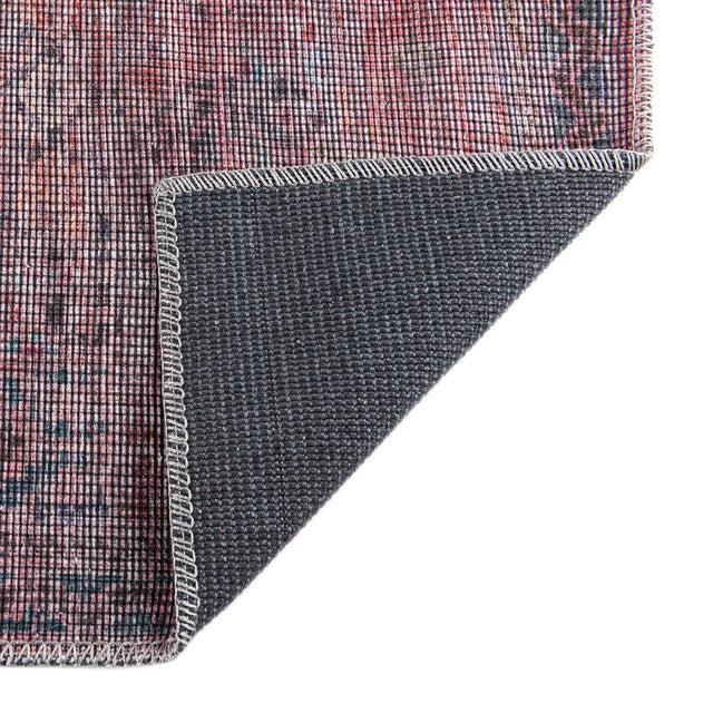 Washable Antique Blue 2' x 3' Sisu Rectangle Area Rug Easy to Clean Stain Resistant & Durable Polyester Chenille Distressed Vintage Look Carpet for Sale at Rug Engine