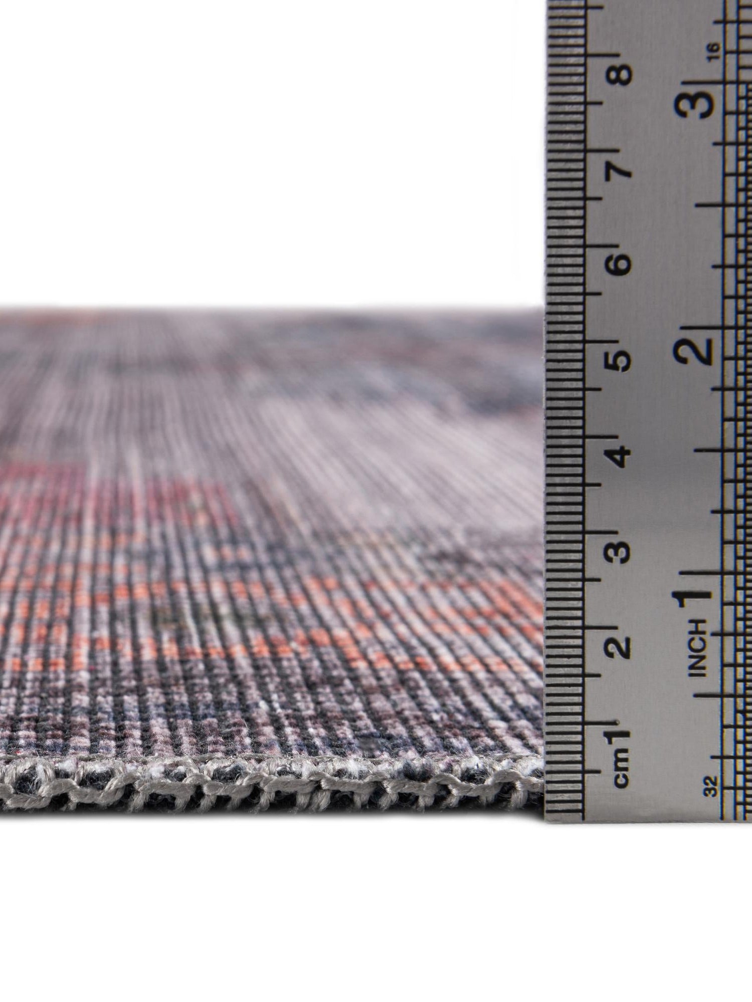 Washable Antique Blue 7' 10 x 7' 10 Sisu Round Area Rug Easy to Clean Stain Resistant & Durable Polyester Chenille Distressed Vintage Look Carpet for Sale at Rug Engine