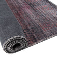 Washable Antique Blue 2' x 5' Sisu Runner Area Rug Easy to Clean Stain Resistant & Durable Polyester Chenille Distressed Vintage Look Carpet for Sale at Rug Engine