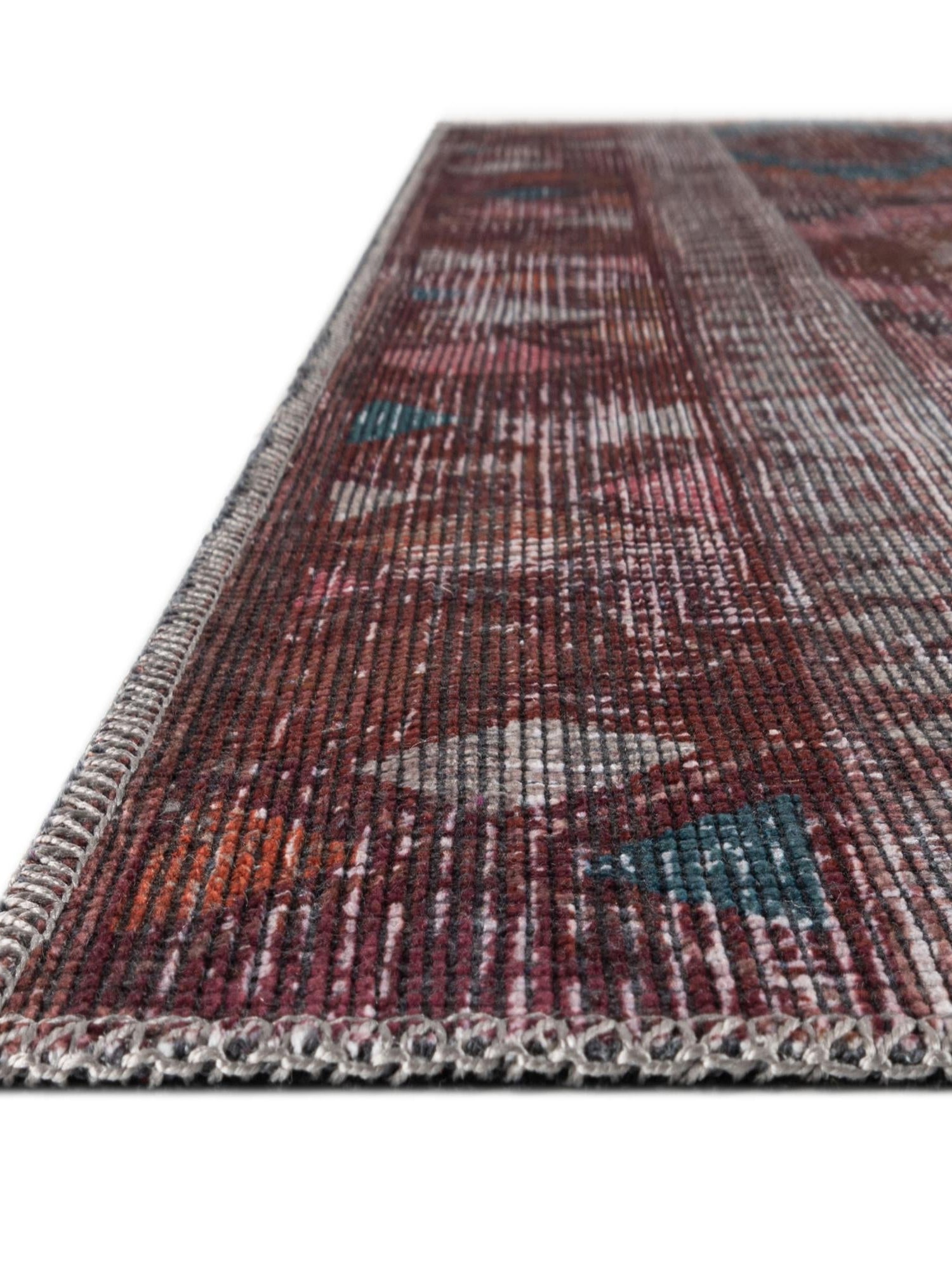Washable Terracotta 10' 6 x 13' Sisu Rectangle Area Rug Easy to Clean Stain Resistant & Durable Polyester Chenille Distressed Vintage Look Carpet for Sale at Rug Engine