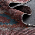 Washable Terracotta 3' 3 x 5' 3 Sisu Rectangle Area Rug Easy to Clean Stain Resistant & Durable Polyester Chenille Distressed Vintage Look Carpet for Sale at Rug Engine