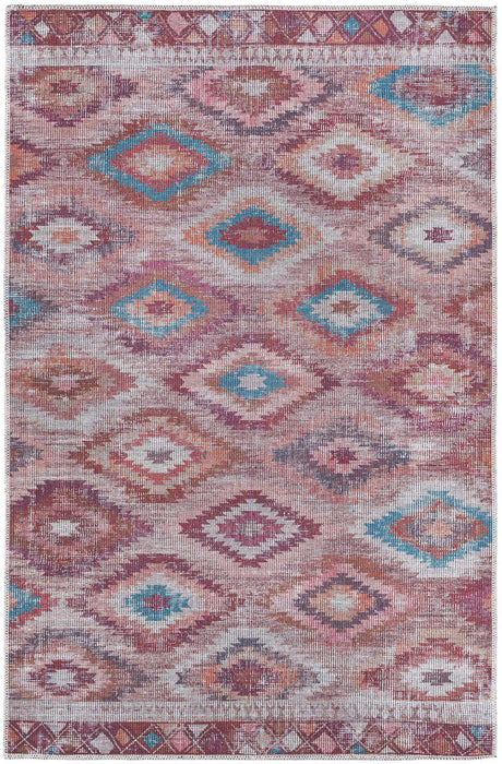 Terracotta 4' x 6' Sisu Washable Rectangle Rug