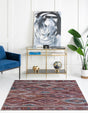 Washable Terracotta 7' 10 x 7' 10 Sisu Square Area Rug Easy to Clean Stain Resistant & Durable Polyester Chenille Distressed Vintage Look Carpet for Sale at Rug Engine