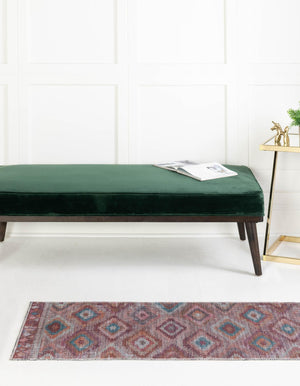 Terracotta 3' x 12' Sisu Washable Runner Rug