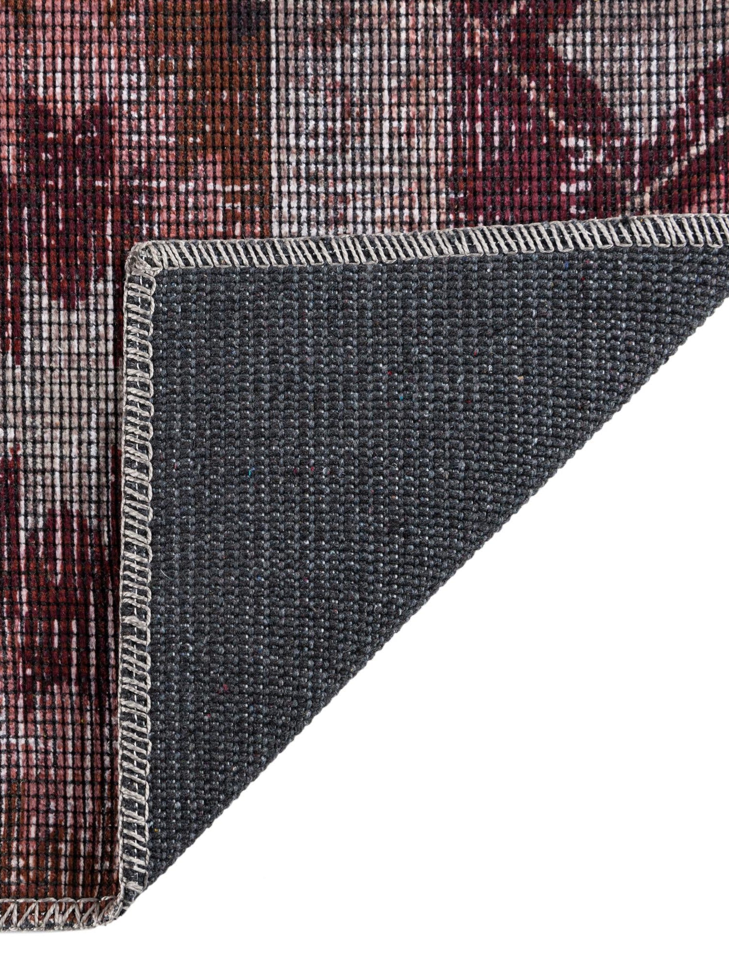 Washable Terracotta 2' 7 x 12' Sisu Runner Area Rug Easy to Clean Stain Resistant & Durable Polyester Chenille Distressed Vintage Look Carpet for Sale at Rug Engine