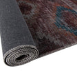 Washable Terracotta 2' x 10' Sisu Runner Area Rug Easy to Clean Stain Resistant & Durable Polyester Chenille Distressed Vintage Look Carpet for Sale at Rug Engine