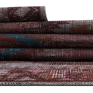 Washable Terracotta 2' x 6' Sisu Runner Area Rug Easy to Clean Stain Resistant & Durable Polyester Chenille Distressed Vintage Look Carpet for Sale at Rug Engine
