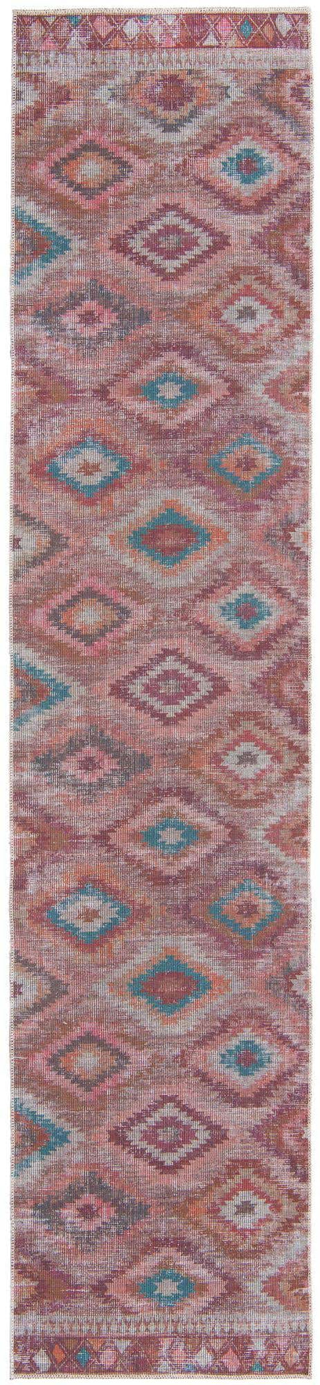 Terracotta 3' x 12' Sisu Washable Runner Rug