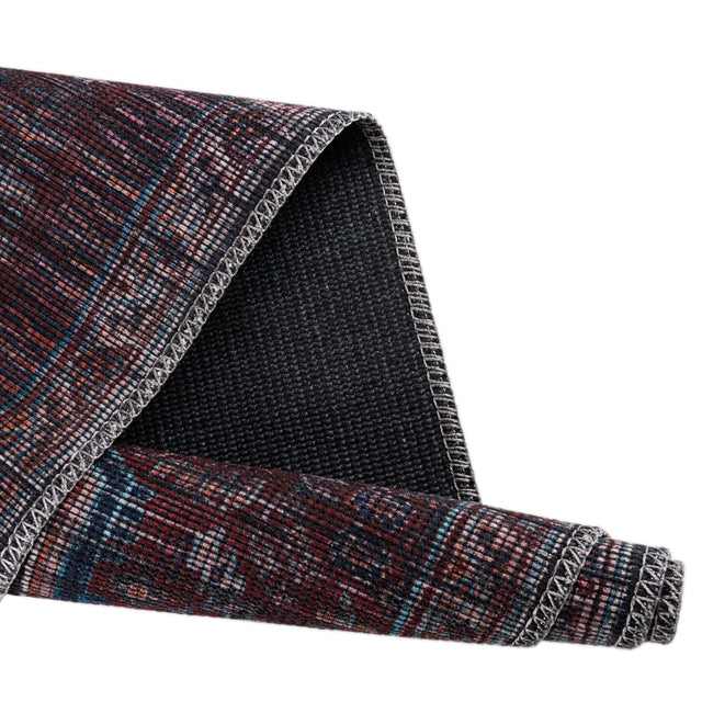 Charcoal and Gray 7' 3 x 7' 3 Sisu Washable Square Rug