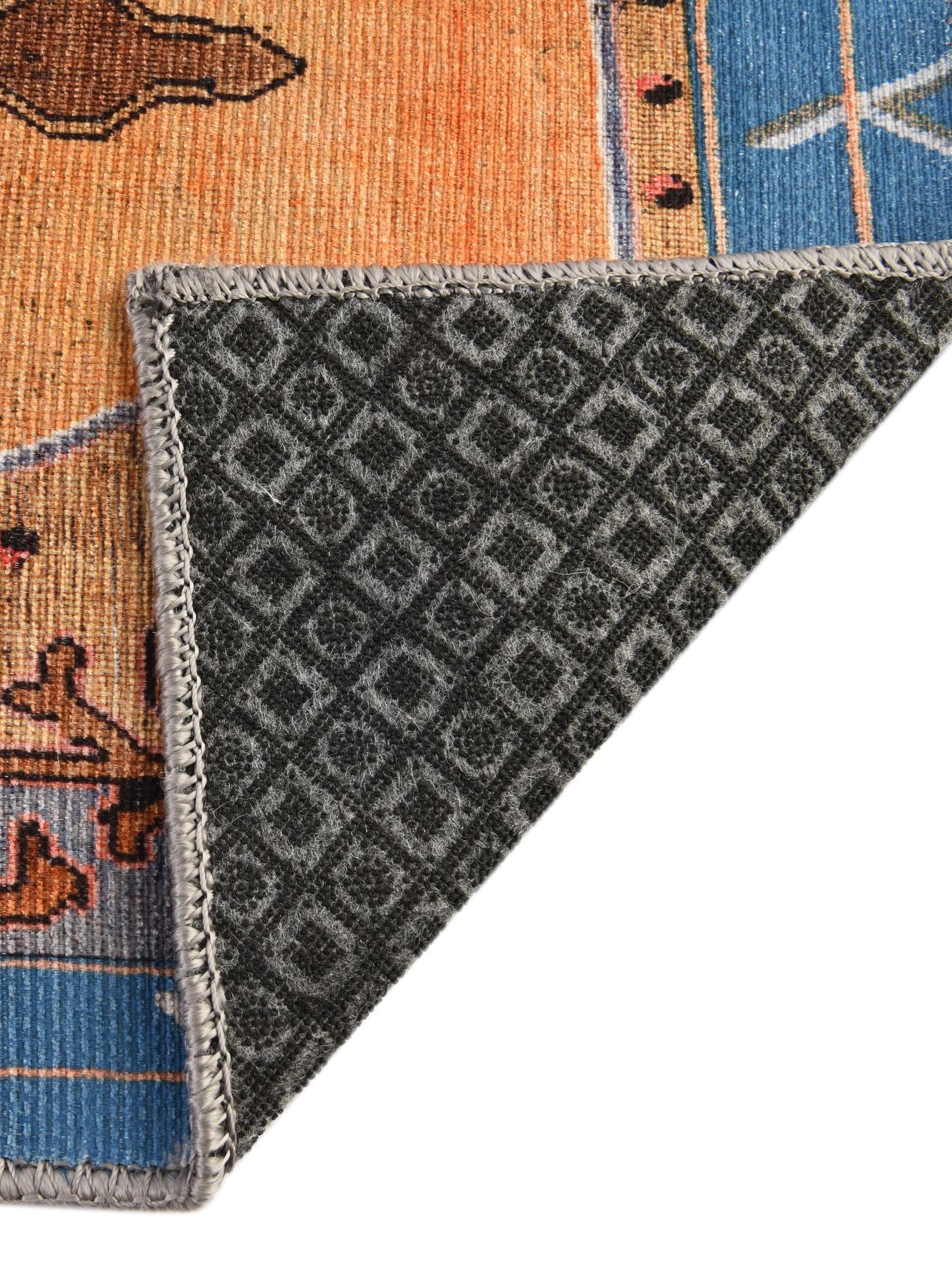 Washable Orange 2' 6 x 14' Timeless Runner Area Rug Easy to Clean Stain Resistant & Durable Traditional Classic Vintage Design Carpet for Sale at Rug Engine
