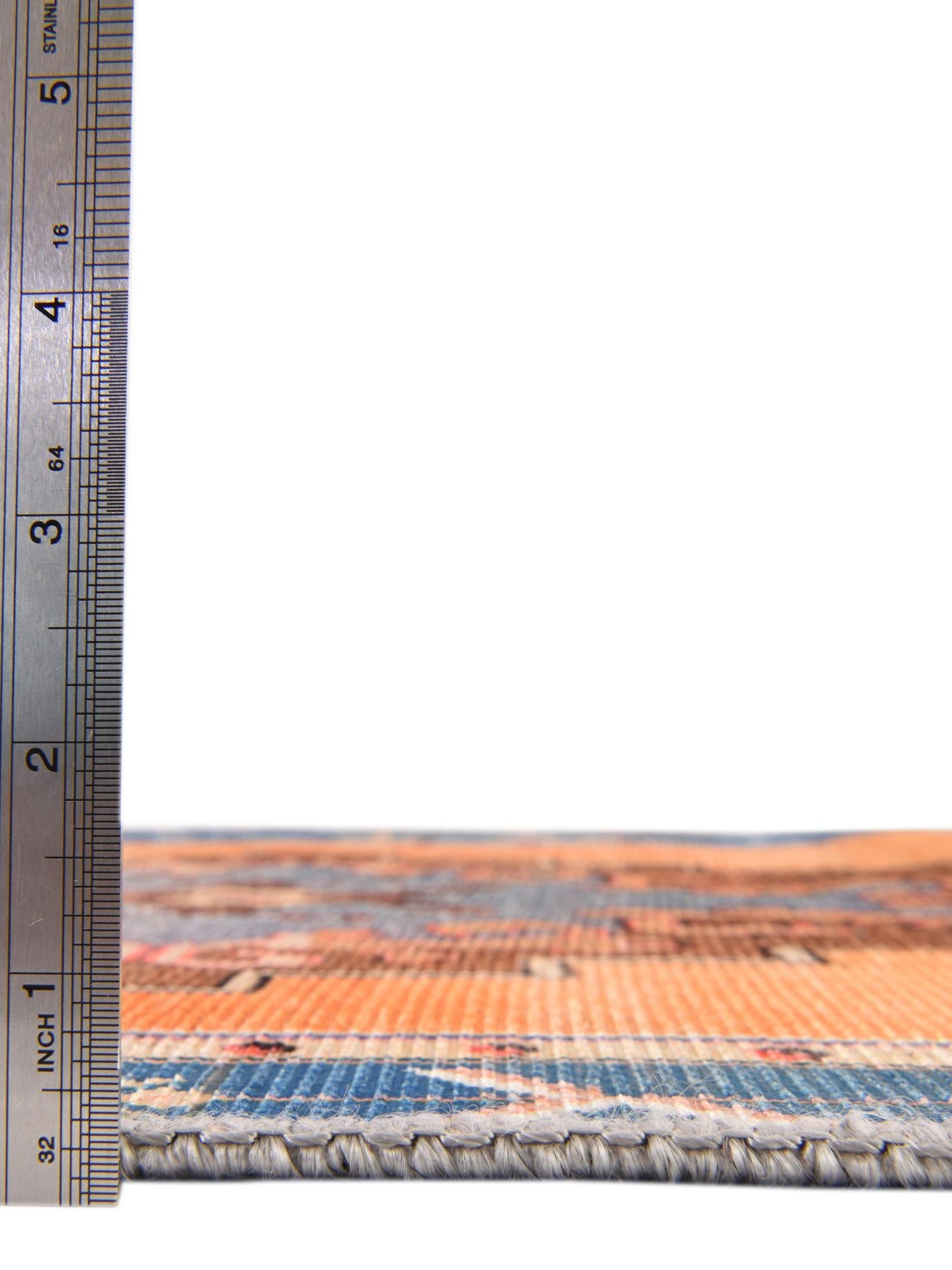 Washable Orange 7' 6 x 7' 6 Timeless Octagon Area Rug Easy to Clean Stain Resistant & Durable Traditional Classic Vintage Design Carpet for Sale at Rug Engine