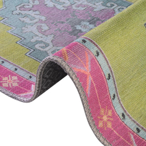 Washable Green 7' 6 x 10' 6 Timeless Rectangle Area Rug Easy to Clean Stain Resistant & Durable Traditional Classic Vintage Design Carpet for Sale at Rug Engine