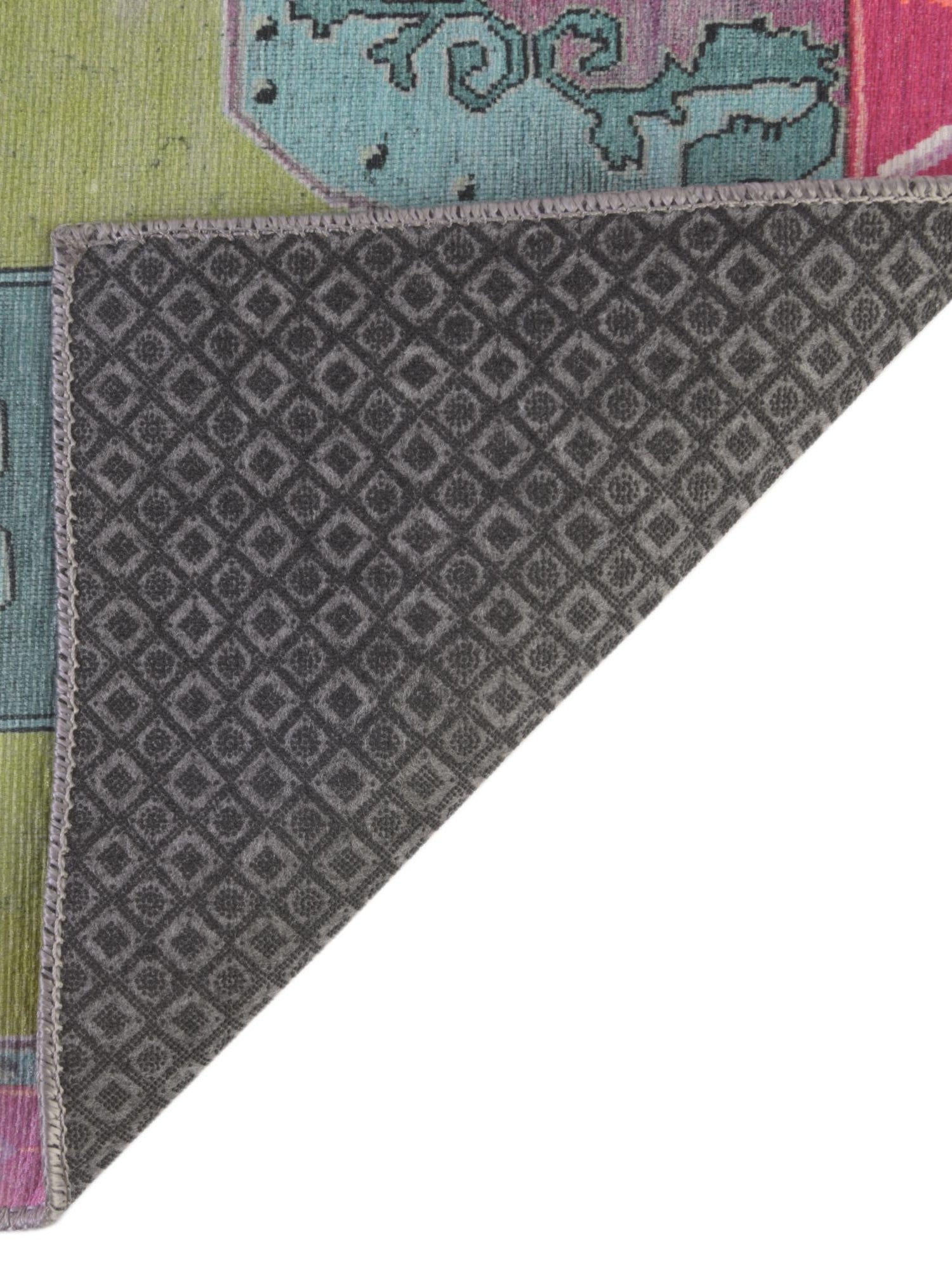 Washable Green 2' x 5' 3 Timeless Runner Area Rug Easy to Clean Stain Resistant & Durable Traditional Classic Vintage Design Carpet for Sale at Rug Engine
