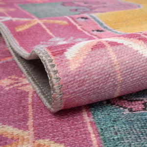 Yellow 2' x 3' Timeless Washable Rectangle Rug
