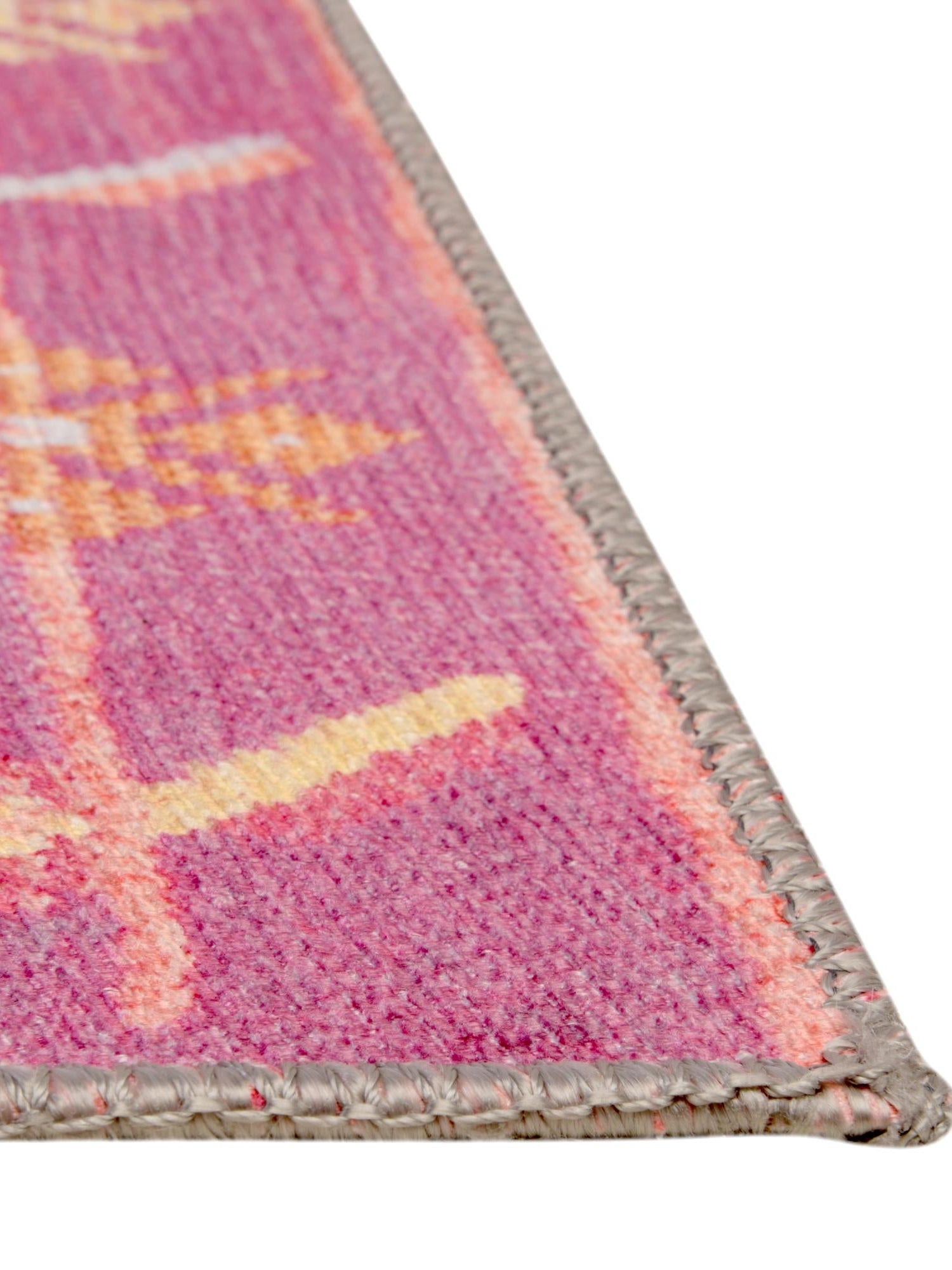 Washable Yellow 5' x 8' Timeless Rectangle Area Rug Easy to Clean Stain Resistant & Durable Traditional Classic Vintage Design Carpet for Sale at Rug Engine