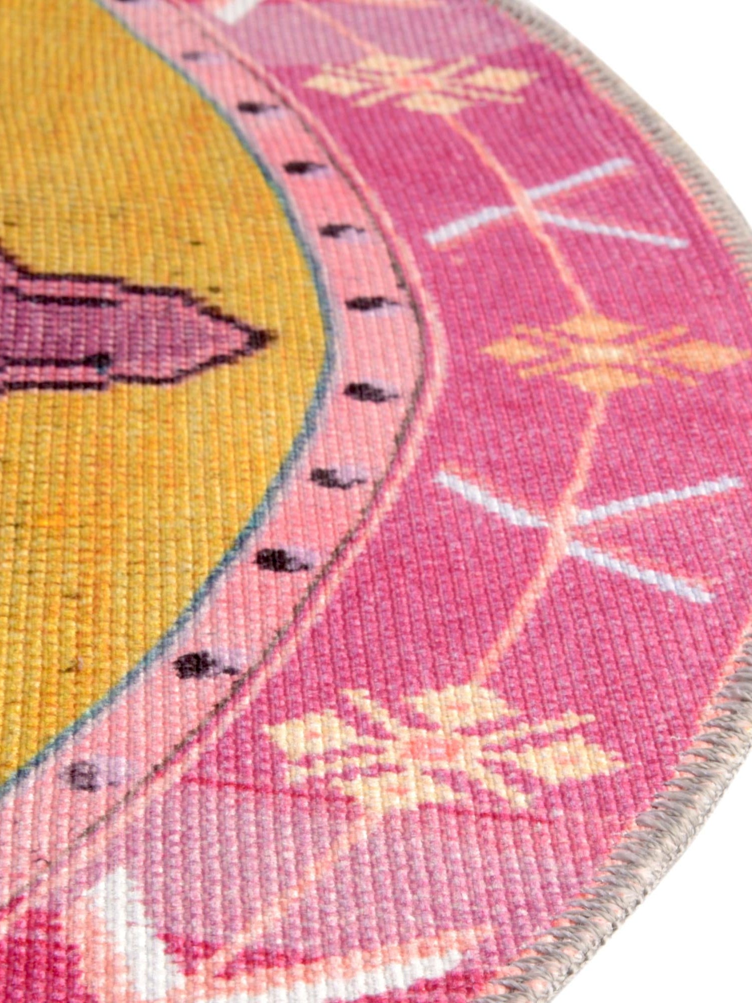 Washable Yellow 7' 6 x 10' 6 Timeless Oval Area Rug Easy to Clean Stain Resistant & Durable Traditional Classic Vintage Design Carpet for Sale at Rug Engine
