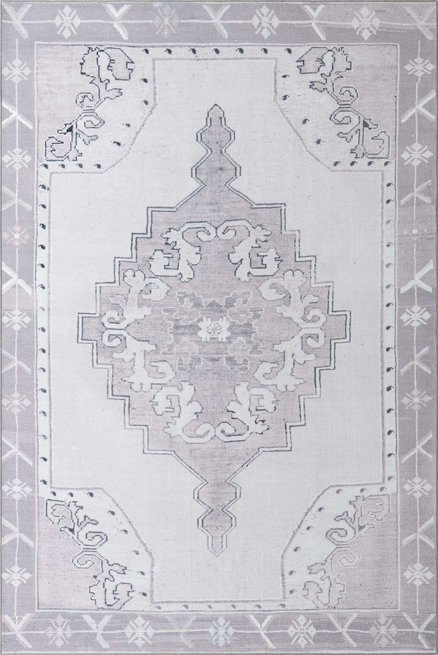 Washable white Gray 8' 4 x 12' Timeless Rectangle Area Rug Easy to Clean Stain Resistant & Durable Traditional Classic Vintage Design Carpet for Sale at Rug Engine